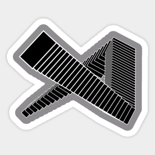 Brutalist composition Sticker